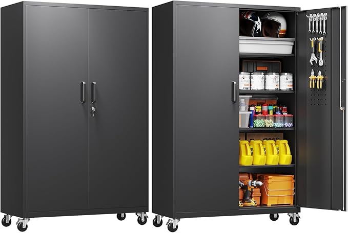 Yizosh Metal Garage Storage Cabinet