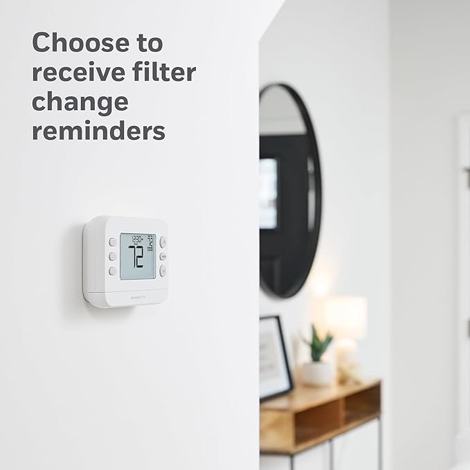 New! Honeywell Home Programmable Thermostat, Single-Stage, 1 Heat/1 Cool