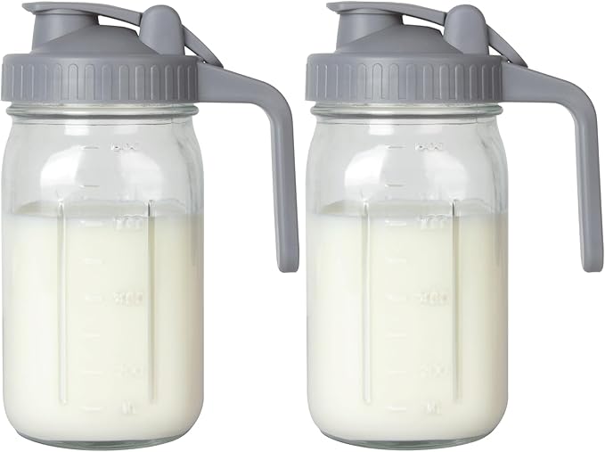 OneDream 2PACK Breast Milk Pitcher 32oz Glass Pitcher