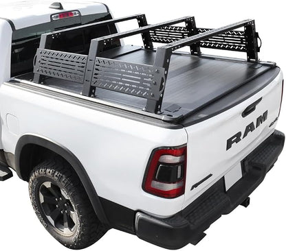 Syneticusa MR Retractable Truck Bed Cover with R6 Rack for Ford F-150 2004–2026 | 6’7” (78.9”) Bed | Aluminum Hard Retractable Tonneau Cover | One-Person Installable | Waterproof, Low-Profile