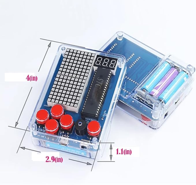 Gikfun DIY Retro Classic Electronic Soldering Kits 4 Retro Classic Games Soldering Project Game Kits for Group Middle/High School Project Training EK1999