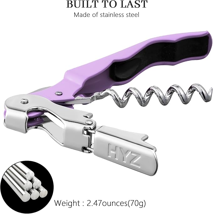 HYZ 2-Pack Wine Opener Waiter Corkscrew, Professional Wine Key