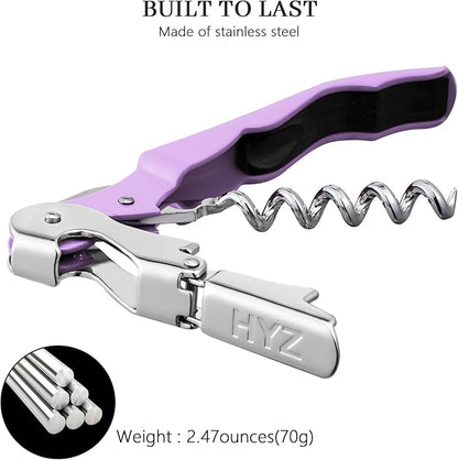 HYZ 2-Pack Wine Opener Waiter Corkscrew, Professional Wine Key