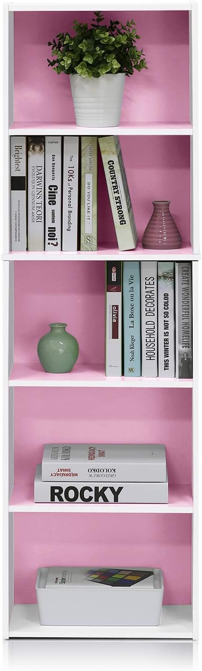Furinno LUDER Book Shelf, 5-Tier Bookshelf, Bookcase
