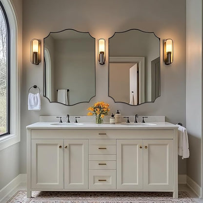 ANDY STAR Brushed Bronze Mirror, Bathroom Mirror