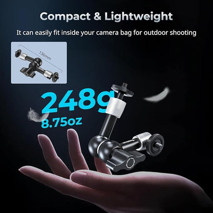 SMALLRIG 5.5-inch Magic Arm 2-Pack, Articulating Adjustable Friction Arm Mount