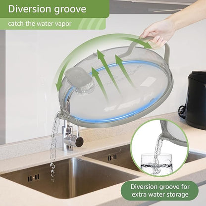 Microwave Splatter Cover with Water Steamer