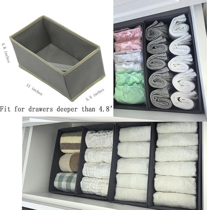 Bructhun Sock Drawer Organizer 3 Pack