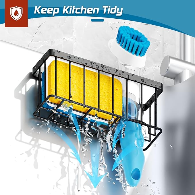 MURLONG Sponge Holder for Kitchen Sink, Sink Caddy Organizer
