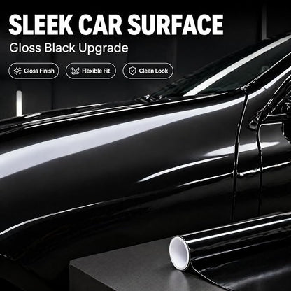 7.5Mil Gloss Black Automotive Wrap,60inX60FT Self-Healing Paint Protection Film, Anti-Yellowing Scratch Resistant Car Body Shield for Sedan, SUV, Truck