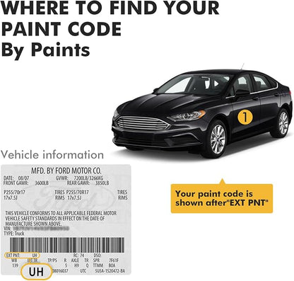 (Cactus Gray (NE) Car Touch Up Paint for ford, Car Paint Scratch Repair Kit, 2 in 1 Premium Scratch Remover Pen with Exact Color-Matched