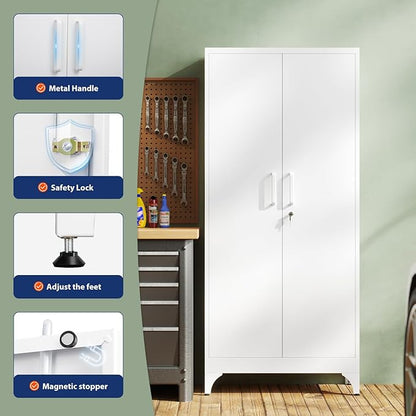 Yizosh Metal Garage Storage Cabinet