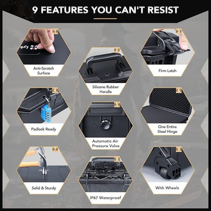 Lykus HC-5230 Large Waterproof Hard Case