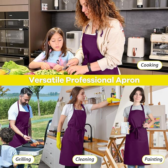 ROTANET Extra Large Apron for Men Adjustable Bib Aprons