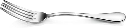 Artaste Rain 18/10 Stainless Steel (Silver (Set of 12), Dinner Fork (7.6-Inch))