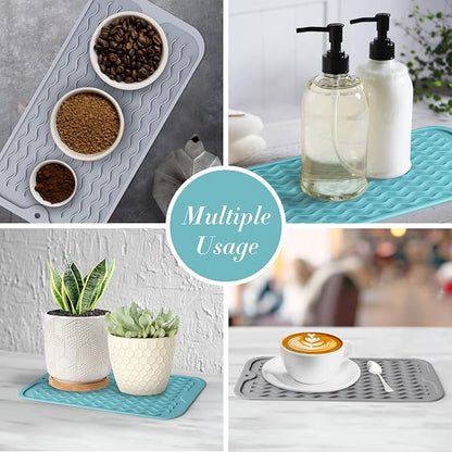Silicone Dish Drying Mat, Hot Pot, Hot Dishes