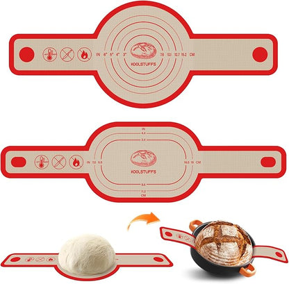 Silicone Bread Sling Oval and Round, Sourdough Tools & Dutch Oven Accessories