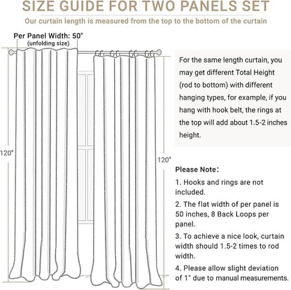 100% Blackout Shield Linen Blackout Curtains