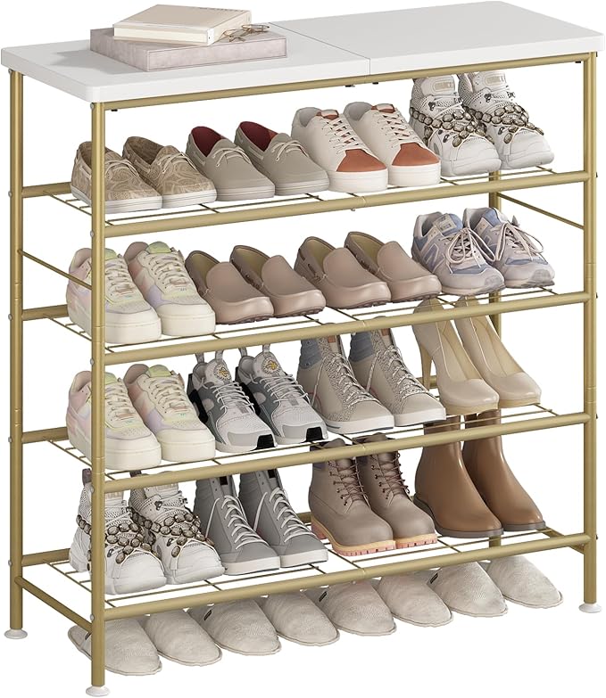 SUOERNUO Shoe Rack Organizer 5 Tier