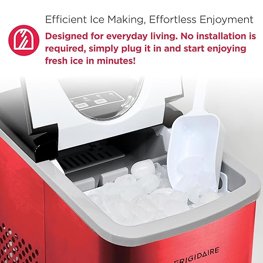 Frigidaire Counter top Portable, 26 lb per Day Nugget Ice Maker Machine