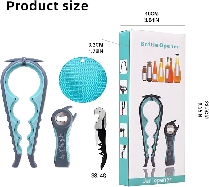 Bottle Opener for Arthritic Hand, Jar Opener for Old People, Those