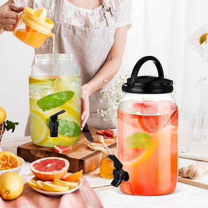 Havawish 2 Pcs 1 Gallon Plastic Beverage Dispenser