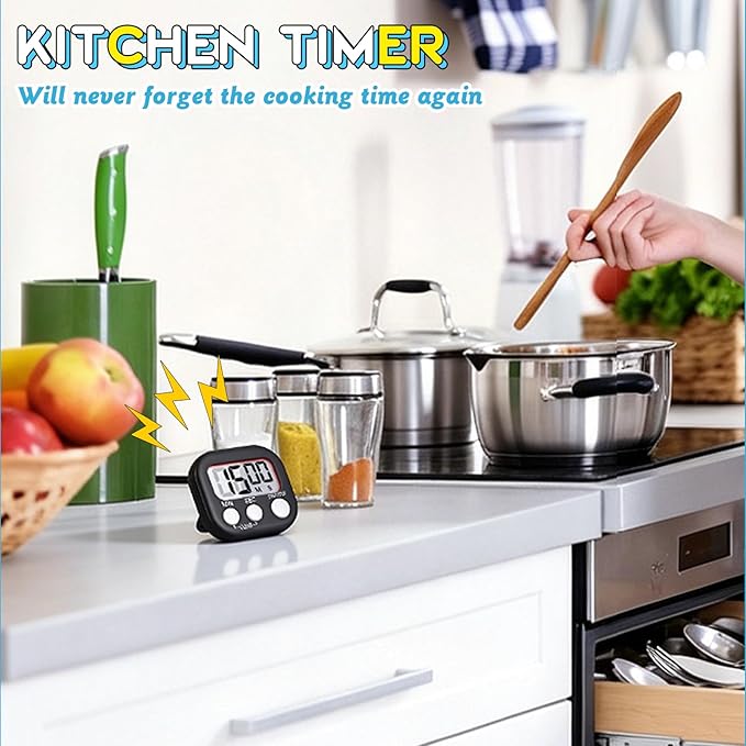 Mwellewm Kitchen Timer 6 Packs Digital Timers