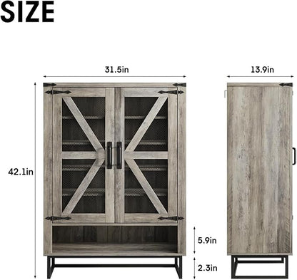 Maupvit 42.1" Farmhouse Shoe Cabinet