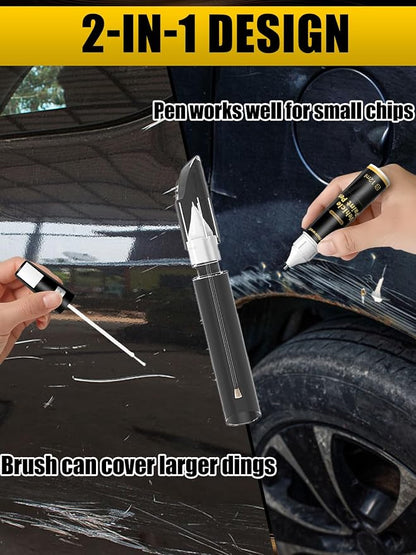 Diamond Black Crystal Pearl(PXJ/KXJ) Touch Up Paint for Jeep, Car Paint Pen Scratch Repair Two-In-One Touch Up Paint, Exact Color Match for Jeep Automotive Scratch Remover for Deep Scratches
