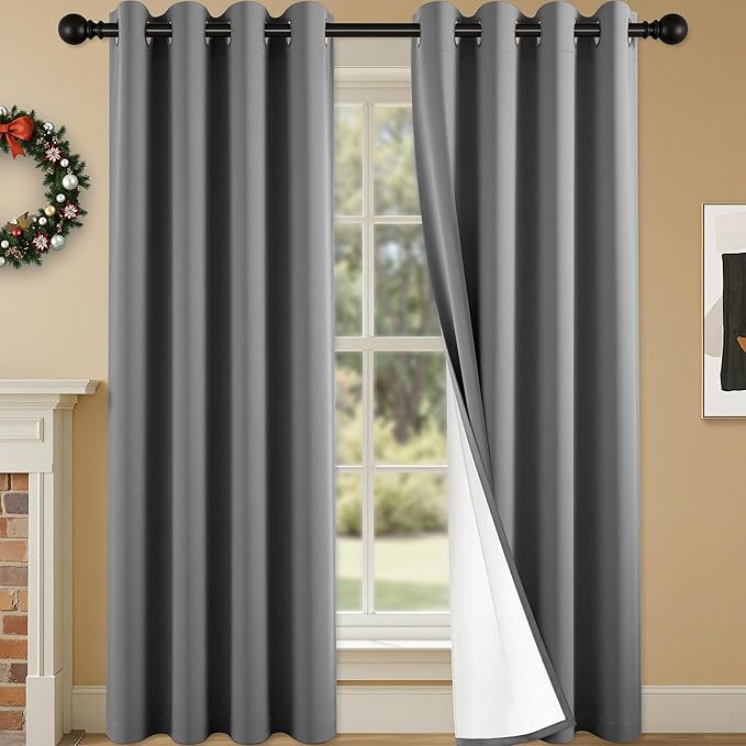 100% Blackout Curtains 108 Inch Length