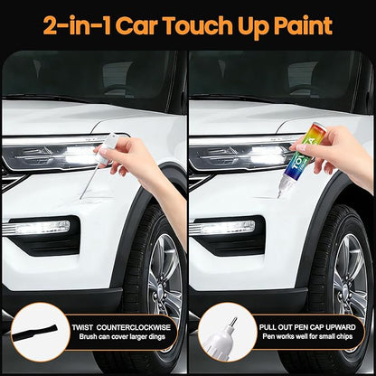 (089)Wind Chill Pearl Tricoat Touch Up Paint Compatible with TOYOTA,2-In-1 Car Scratch Remover Pen,Car Paint Scratch Repair Kit for Scratches,Chips & Nicks,3-PCS SET,Innovation Upgrade Version