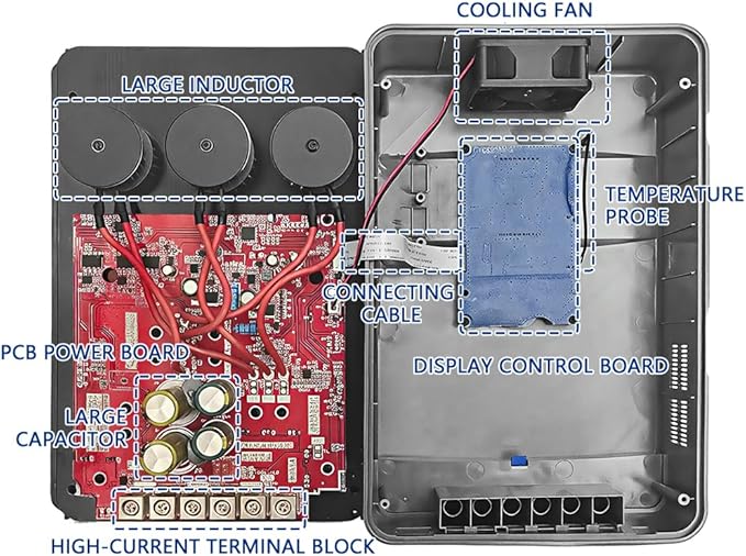 40A MPPT Solar Charge Controller 12V/24V Auto Battery Regulator LCD Display