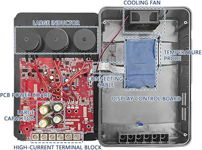 40A MPPT Solar Charge Controller 12V/24V Auto Battery Regulator LCD Display