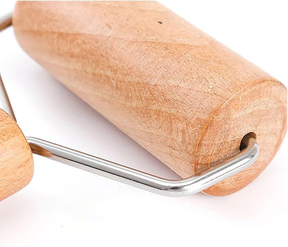 Roller Rolling Pin, 4 Inch Wood Rolling Pin
