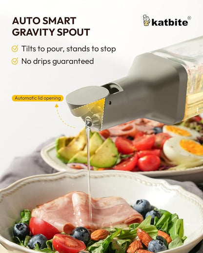 katbite 16oz Glass Olive Oil Dispenser Bottle