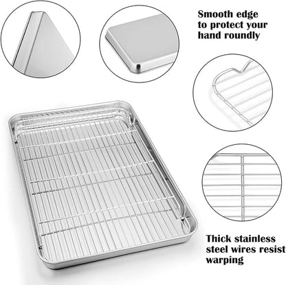 P&P CHEF 19.6 Inch Stainless Steel Baking Sheet