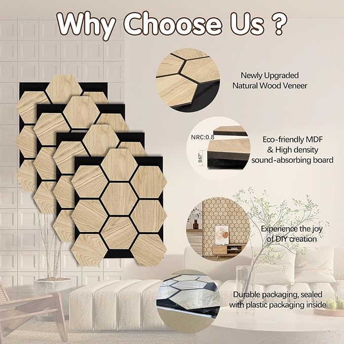 ARMURO Hexagon Wall Panels