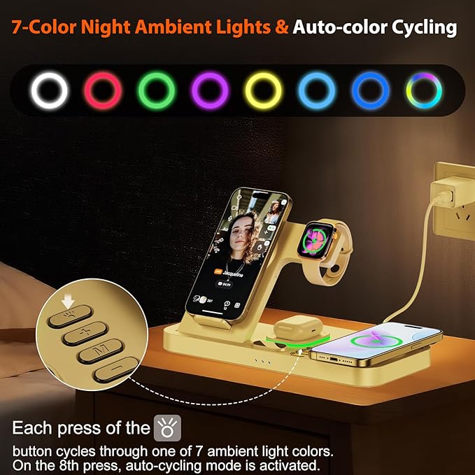 Dual Phone Magnetic Wireless Charging Station