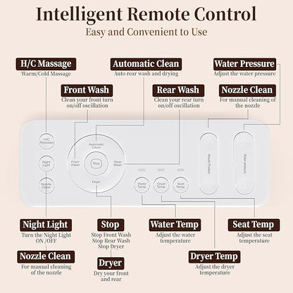 Remote Control for HOROW Smart Bidet Toilet Seats, Remote Controller for HOROW