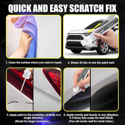 KIKIMO for Honda Touch Up Paint(Meteorite Gray Metallic(NH-904M)), Car Paint Repair Kit for Honda, 2 In 1 Scratches Repair with Pen Tip and Brush, Color-Matched for Quick & Easy Fix