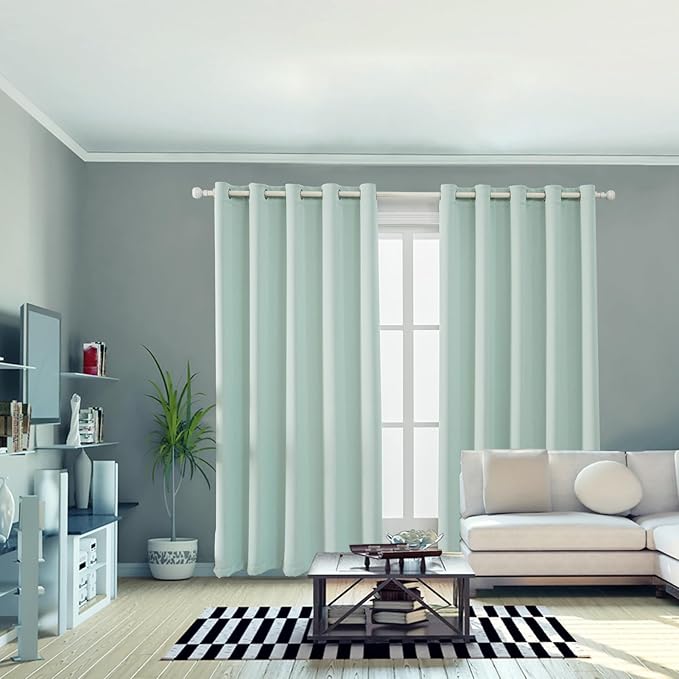 Anytime 100% Blackout Curtain 2 Panels Set, Thermal Insulated Window Drapes