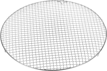HARFINGTON Round Cooking Rack 15-inch 201 Stainless Steel Cross Wire Barbecue Grill Net with 20mm Legs for Cooking Baking Steaming BBQ