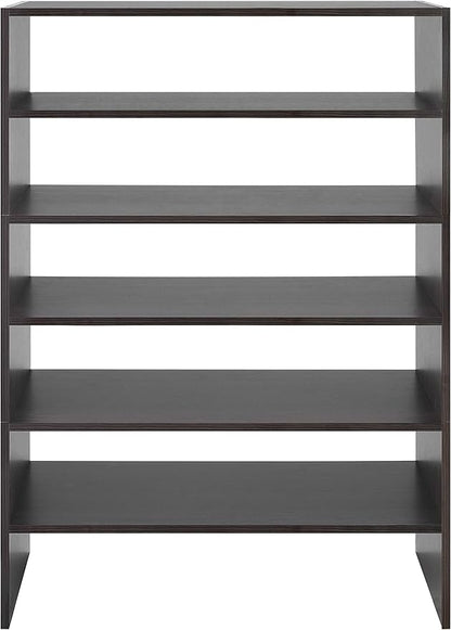 Whitmor Wood Stackable 2-Shelf Shoe Rack, 24 INCH