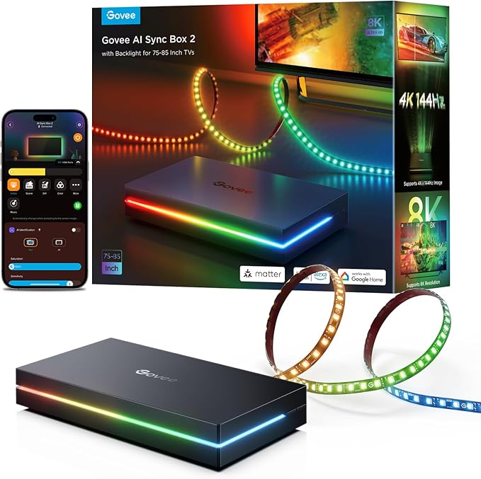 Govee HDMI 2.1 Sync Box 2, AI Sync Box