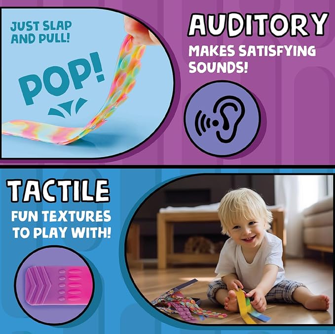 BUNMO 6 Pack of Sensory Suction Toys - Travel Toy - Fidgets for Kids - Engaging Creative & Imaginative Play - Sensory Toys for Children 3+