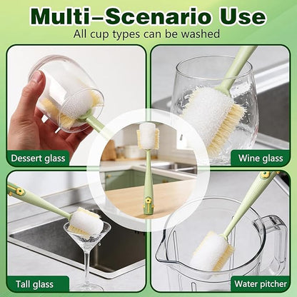 5-in-1 Bottle Cleaning Brush Set, Portable Brush Tools