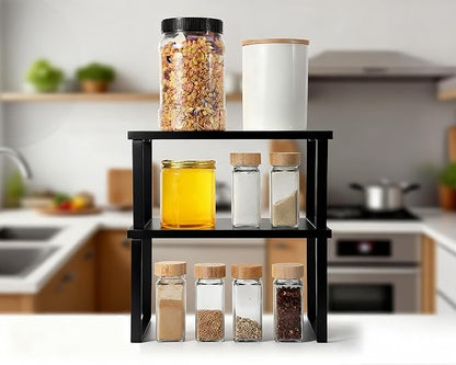 Marsui 4 Pcs Kitchen Organizer Accessories Set Cabinet Organizer Shelf and