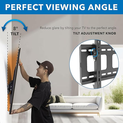 Mount-It Low-Profile Tilting TV Wall Mount Bracket