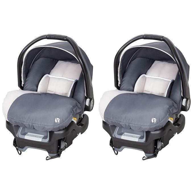 Baby Trend 2-Pack Infant Car Seat & Base with 5-Point Safety Harness, 4-Position Height Adjustment & Push-Button Release, Ally 35, Magnolia - Convertible Travel System & Support for Babies & Toddlers