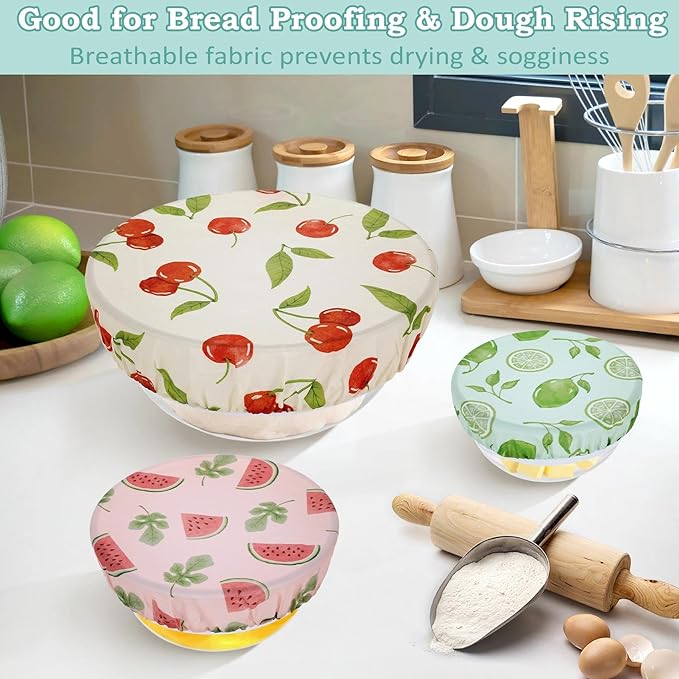 5-Size Reusable Beeswax Bowl Covers